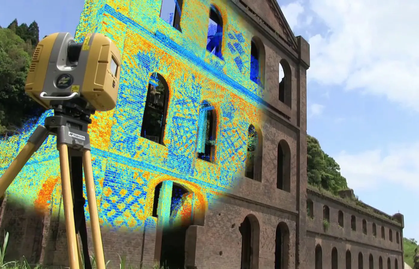 Νέφος σημείων κτιρίου από terrestrial laser scanner