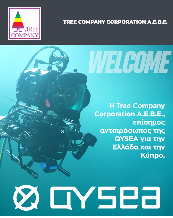 Η Tree Company Corporation A.E.B.E., επίσημος αντιπρόσωπος της QYSEA για την Ελλάδα και την Κύπρο